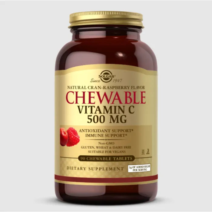 Solgar Chewable Vitamin C 500mg Cran-Raspberry 90C