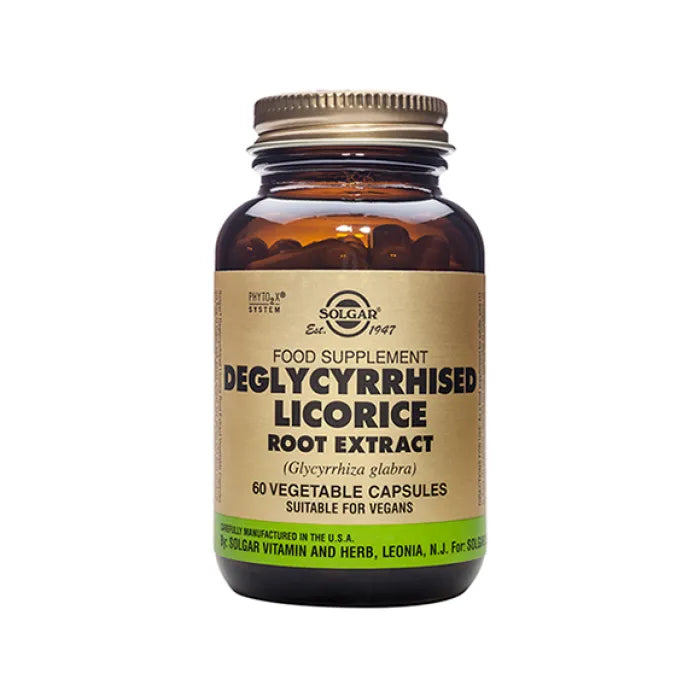 Solgar Deglycyrrhised Licorice Root Extract 60 Caps