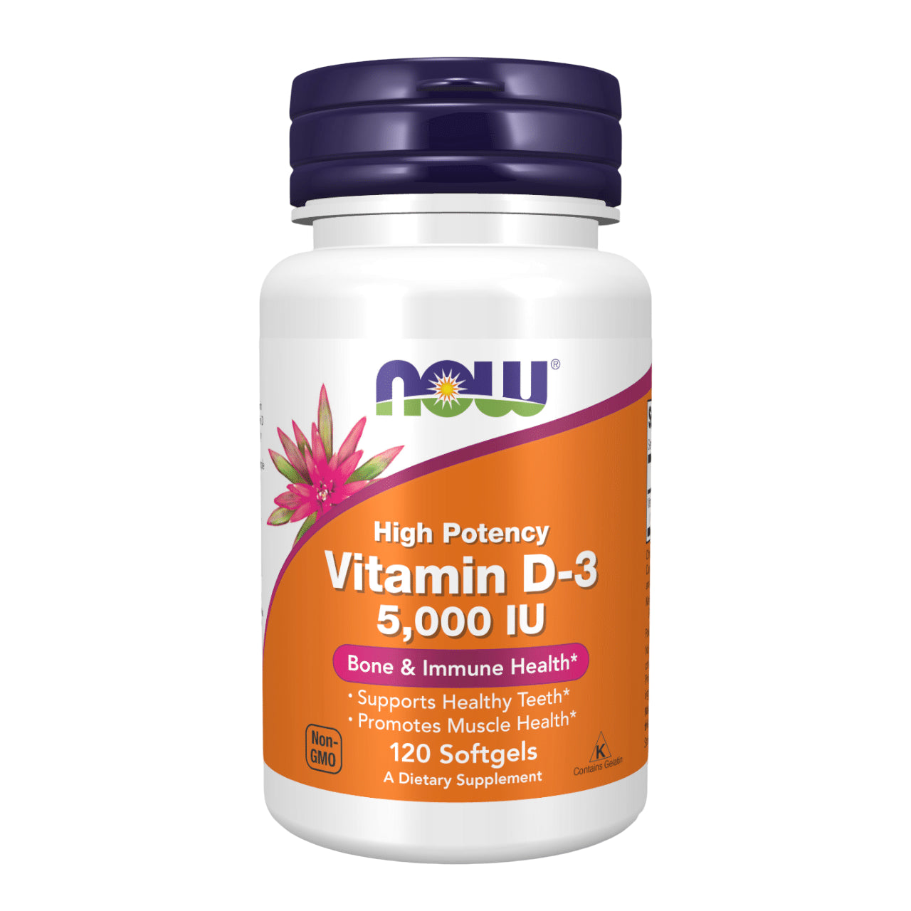 Now Foods Vitamin D-3 5000iu - 120 Softgels