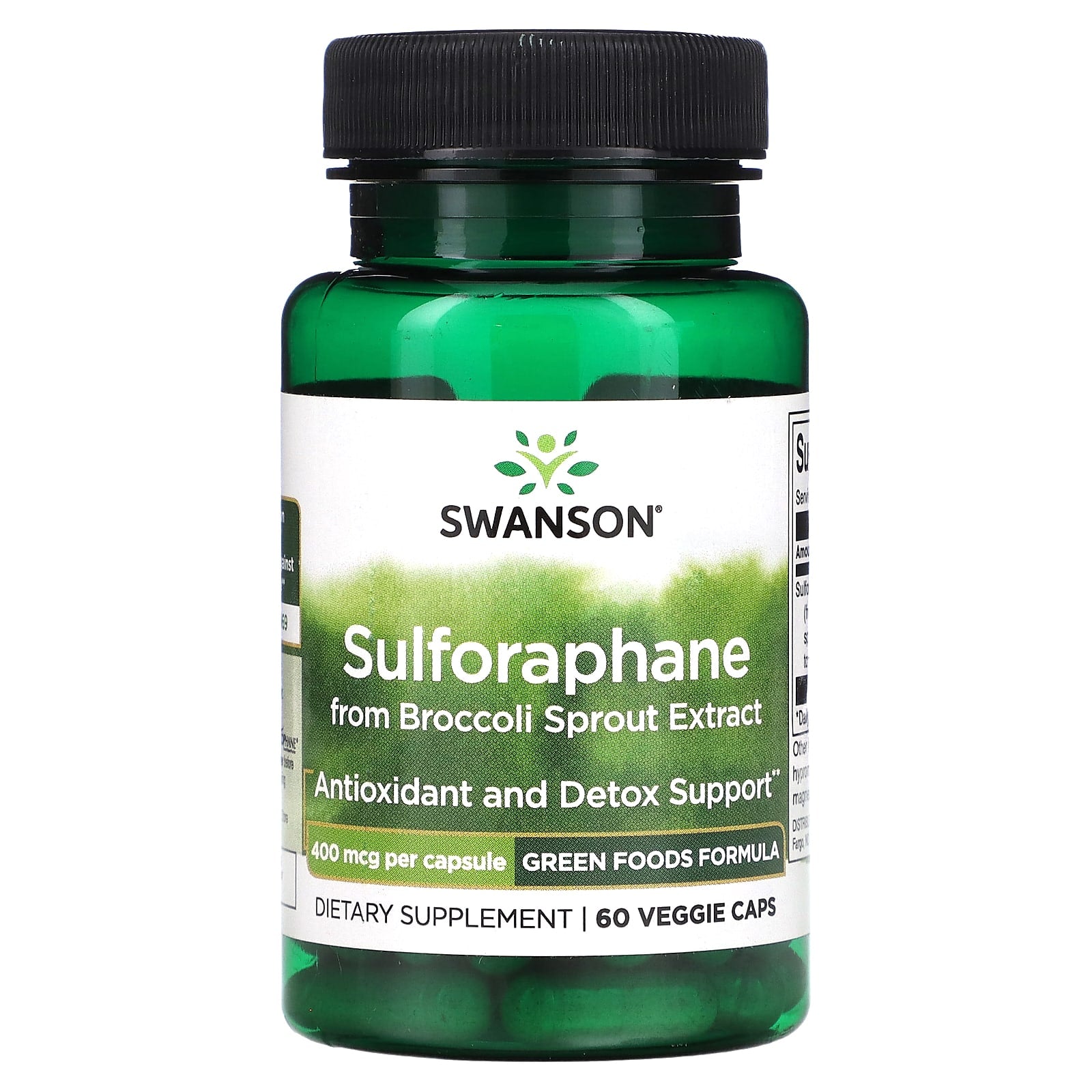 Swanson Grn Sulforaphane Complex 400mcg 60 Veg Cap