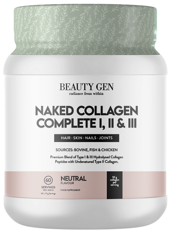 BeautyGen Naked Collagen Complete l, ll & lll 600g Tub