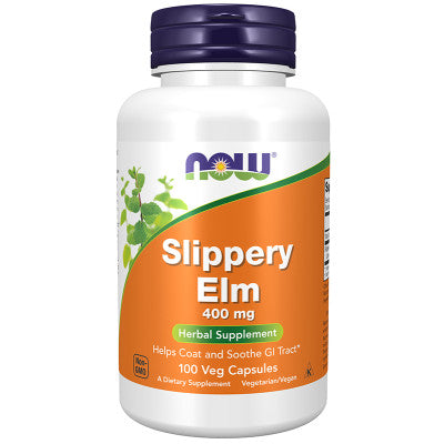 Now Foods Slippery Elm 400 mg - 100 Veg Capsules