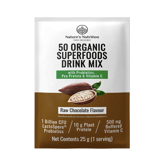 Natures Nutrition Raw Chocolate Sachet 25g