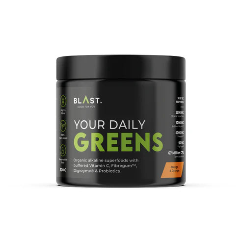 Blast Daily Greens Powder (Mango & Orange) 300g