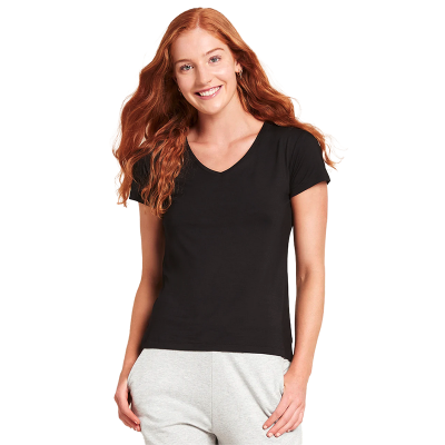 Boody Women's V-Neck T-Shirt - Black - M