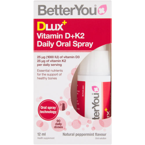 BetterYou Dlux VitaminD + K2 Daily Oral Spray