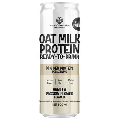 Nature's Nutrition Oat Milk Protein Vanilla Passion Flower 300ml
