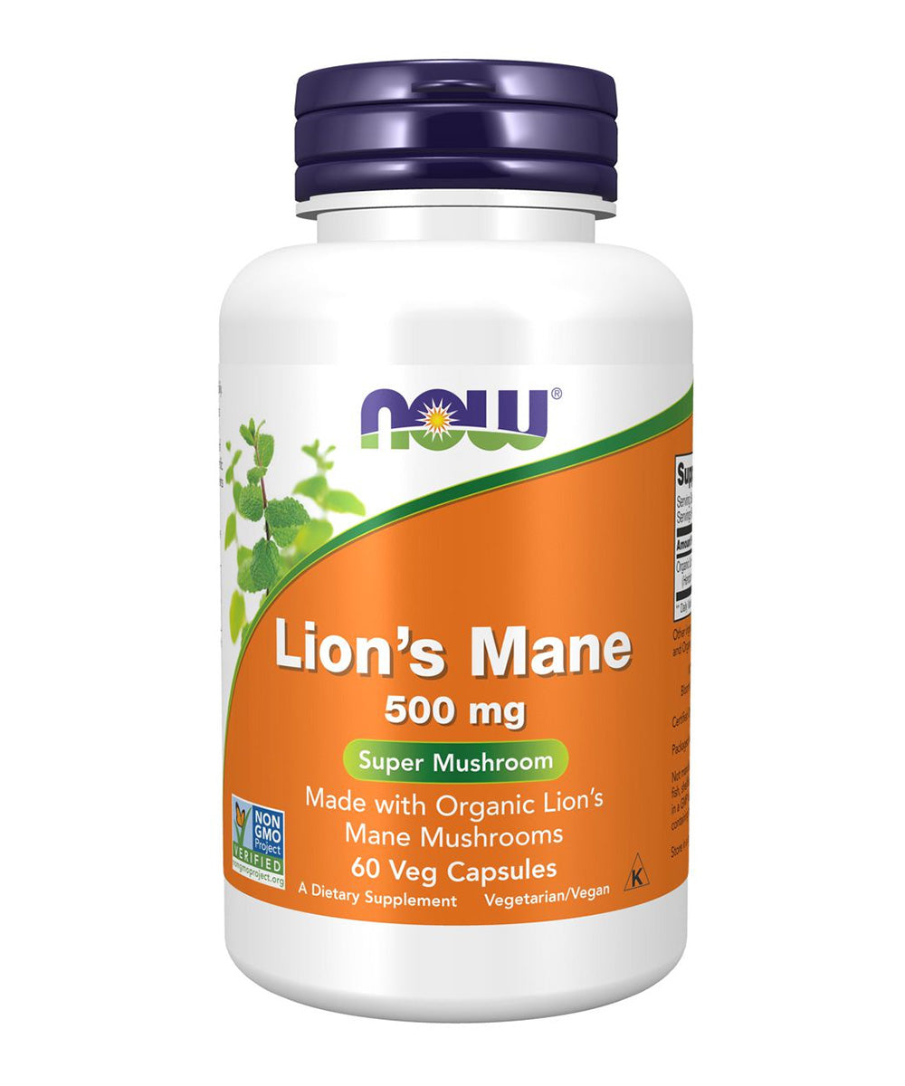 Now Foods Lions Main Mushroom - 60 Veg Capsules