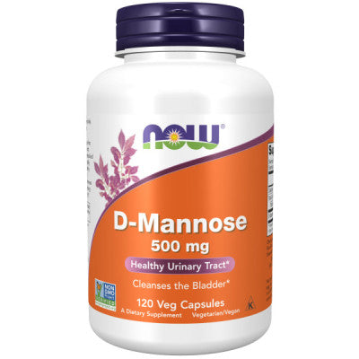 Now Foods D-Mannose 500mg - 120 Veg Capsules