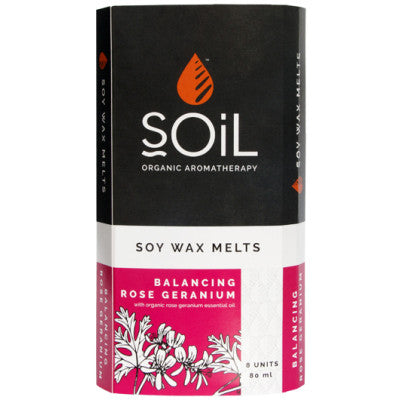 Soil Rose Geranium Soy Wax Melts 80ml 8 Units