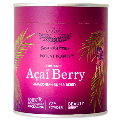 Soaring Free Acai Powder Organic 77g - Potent Plants