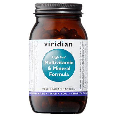 Viridian High Five Multivit & Mineral Formula 120 Veg Caps