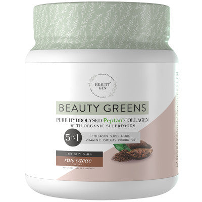 Beauty Greens Collagen Raw Cacao 450g