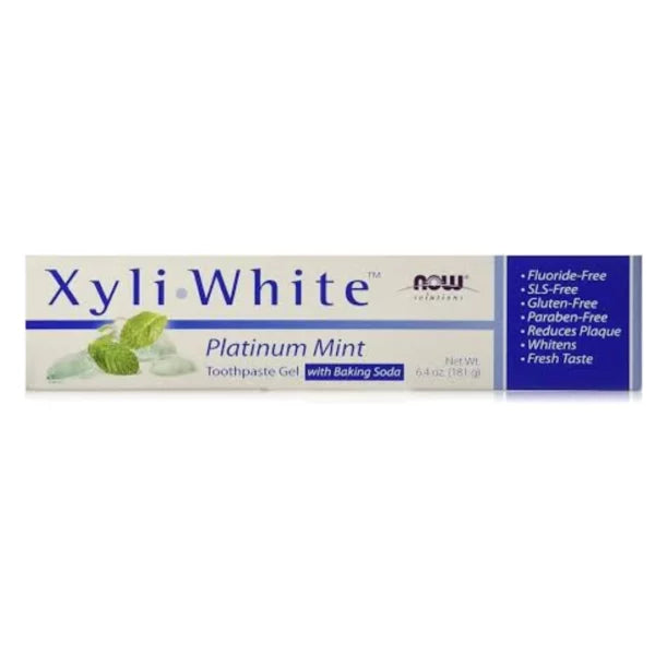 Now Solutions Xyliwhite Platinum Mint Toothpaste Gel with Baking Soda - 181g
