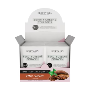 Beauty Greens Raw Cacao Sachet Box 15g x 20