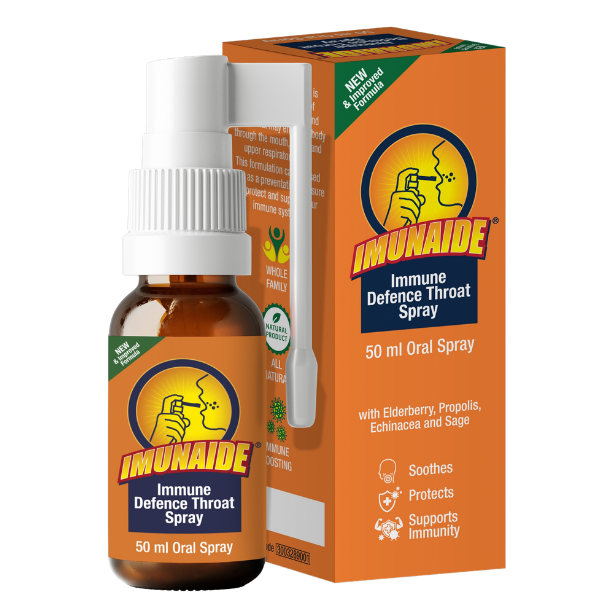 Imunaide Throat Spray Pack with box 